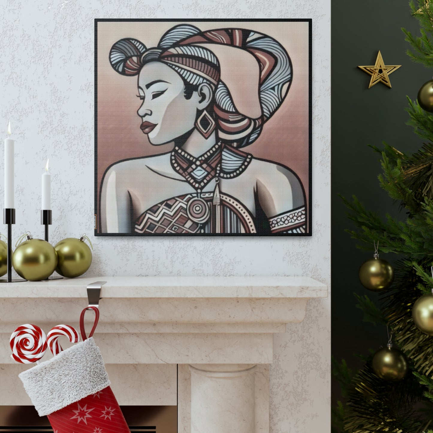 Afro Queen Canvas Gallery Wraps