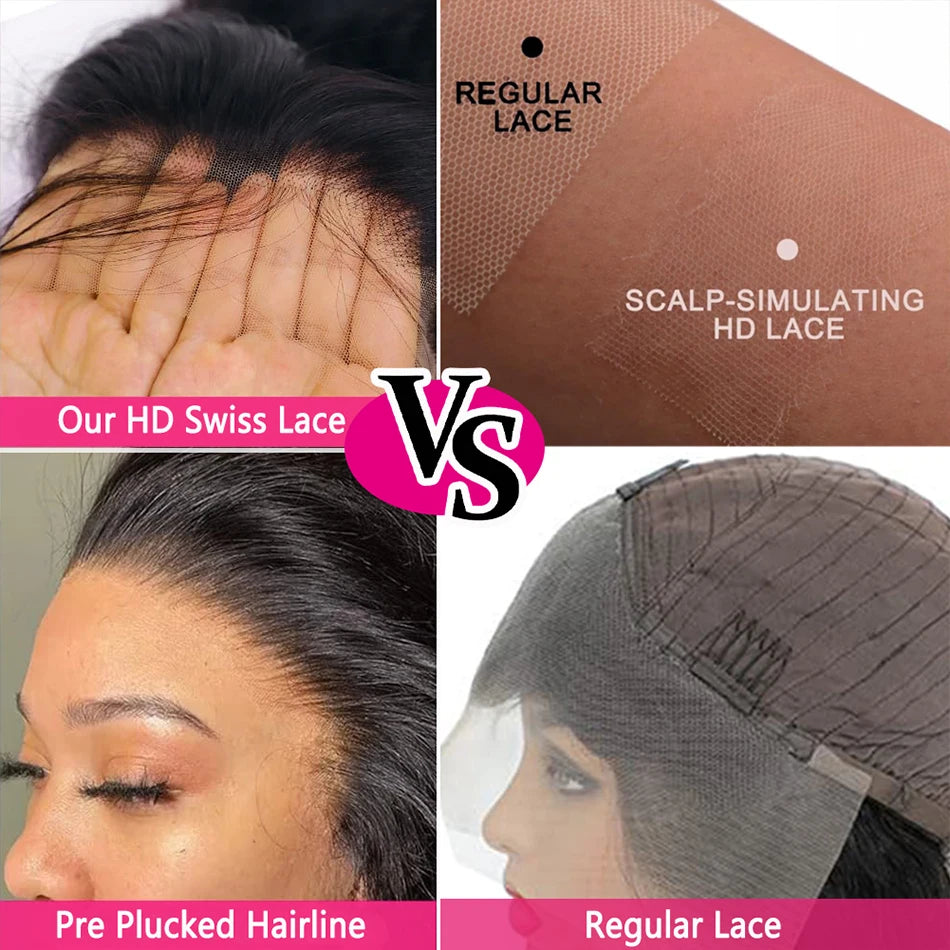 12A Raw Donor Human Hair 13x4 HD Lace Frontal 250% Density Unprocessed Vietnamese Double Drown Bouncy Wave Lace Frontal Wig