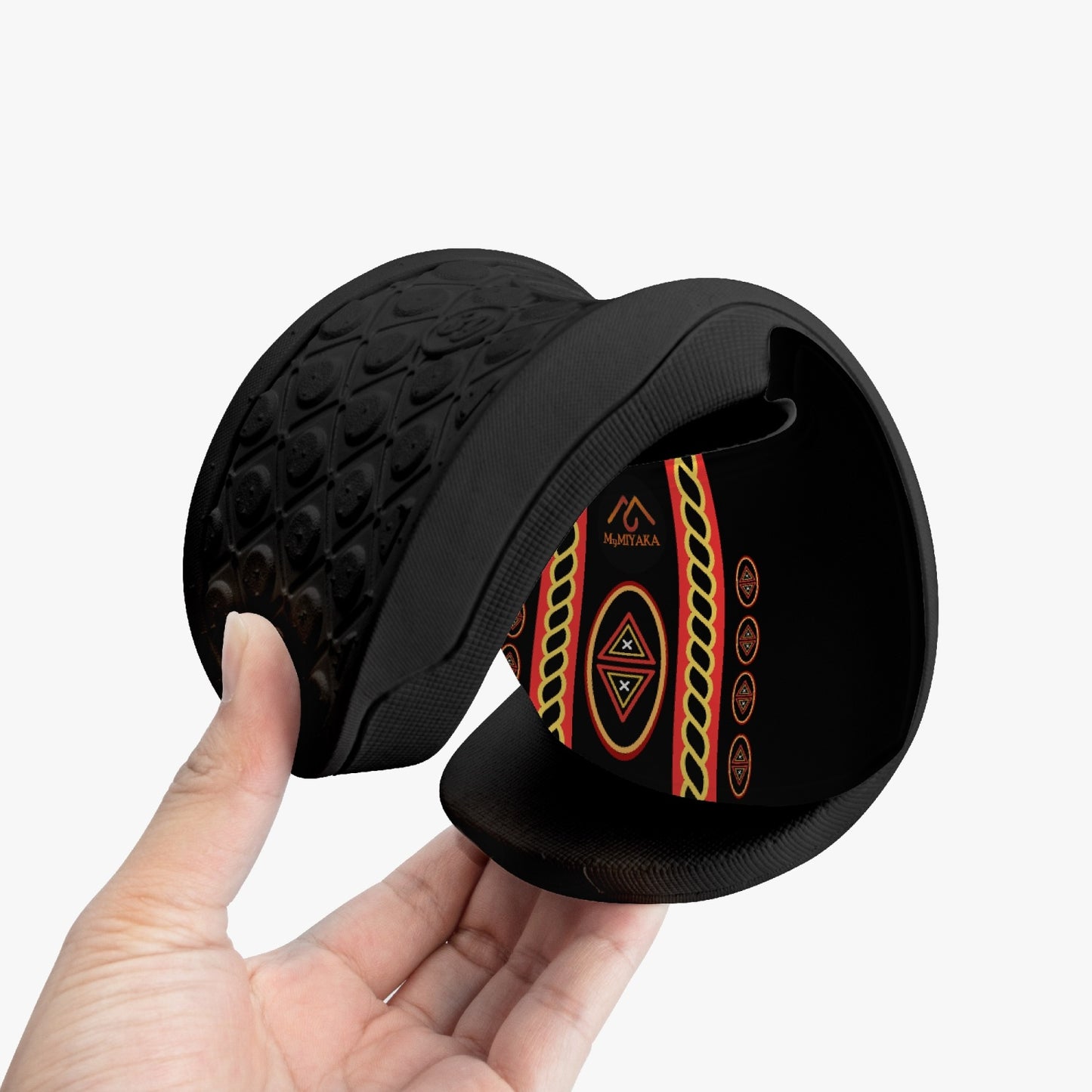 Ribbon Casual Sandals - Black Sole