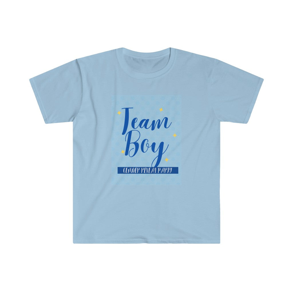 Sample Team Boy Gender Reveal - Contact Us to Personalize Yours (Bulk Discounts Available For Orders Above 60 Units)