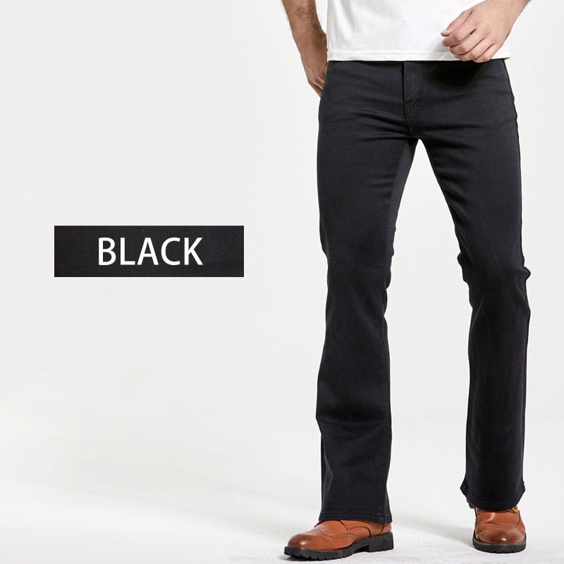 Boot Cut Slightly Flared Slim Fit Designer Stretch Jeans