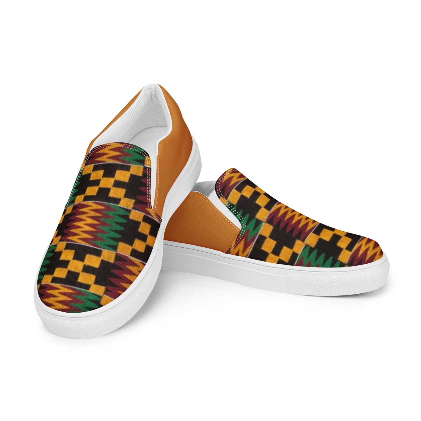 Women’s Kente Style Slip-on Canvas Shoes