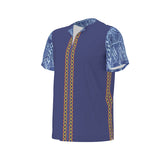 Men's Bami Dashiki Shirt - Blue