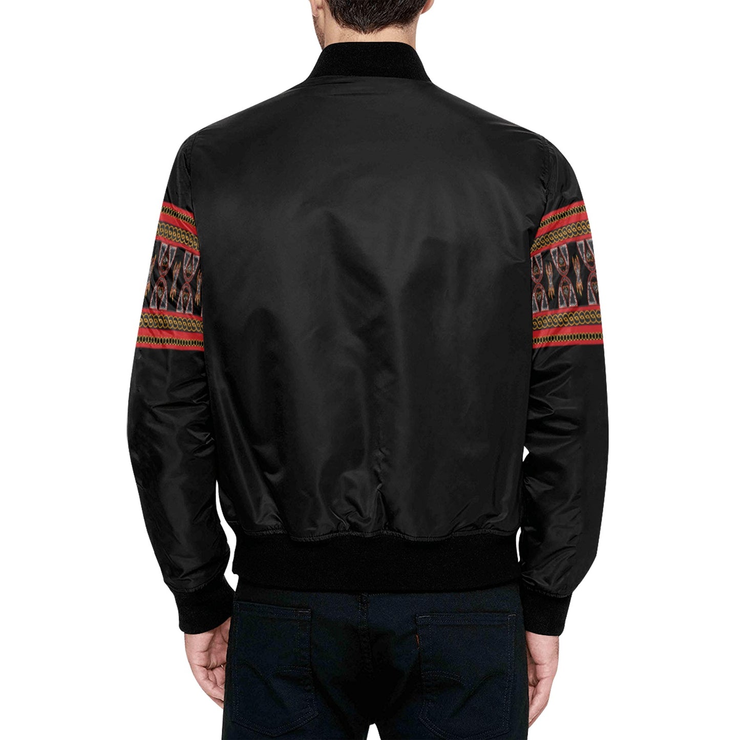 Men's Quilted Toghu Center Stripe Heritage Bomber Jacket