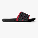 Black and Red Casual Sandals - Black Sole