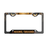 Personalized Metal License Plate Frame - Tiger Face