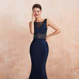 Gorgeous Backless Beading Tassel Long Formal Gown