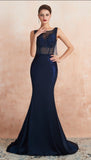 Gorgeous Backless Beading Tassel Long Formal Gown