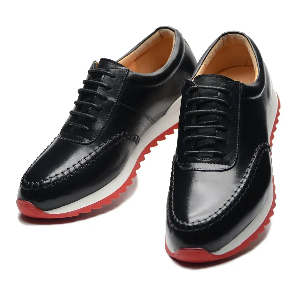 Original Genuine Leather Hand Painted Casual Outdoor Oxfords
