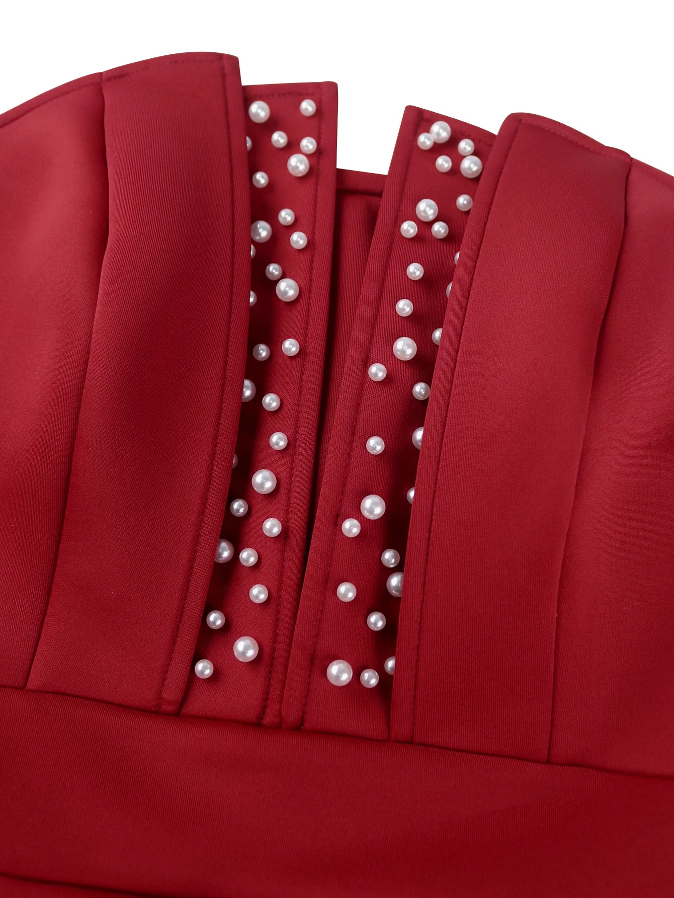 Sleeveless Beading High Waist Peplum Fishtail Elegant Gown