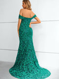 Sexy off Shoulder Formal Mermaid Gown