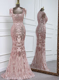 Elegant long party sequin dresses for wedding