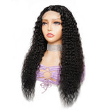 180% density Water Wave Lace Frontal Human Hair Wig