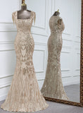 Elegant long party sequin dresses for wedding