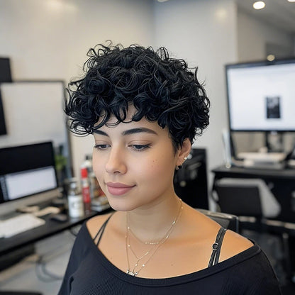 Curly Wave Pixie Cut Wigs