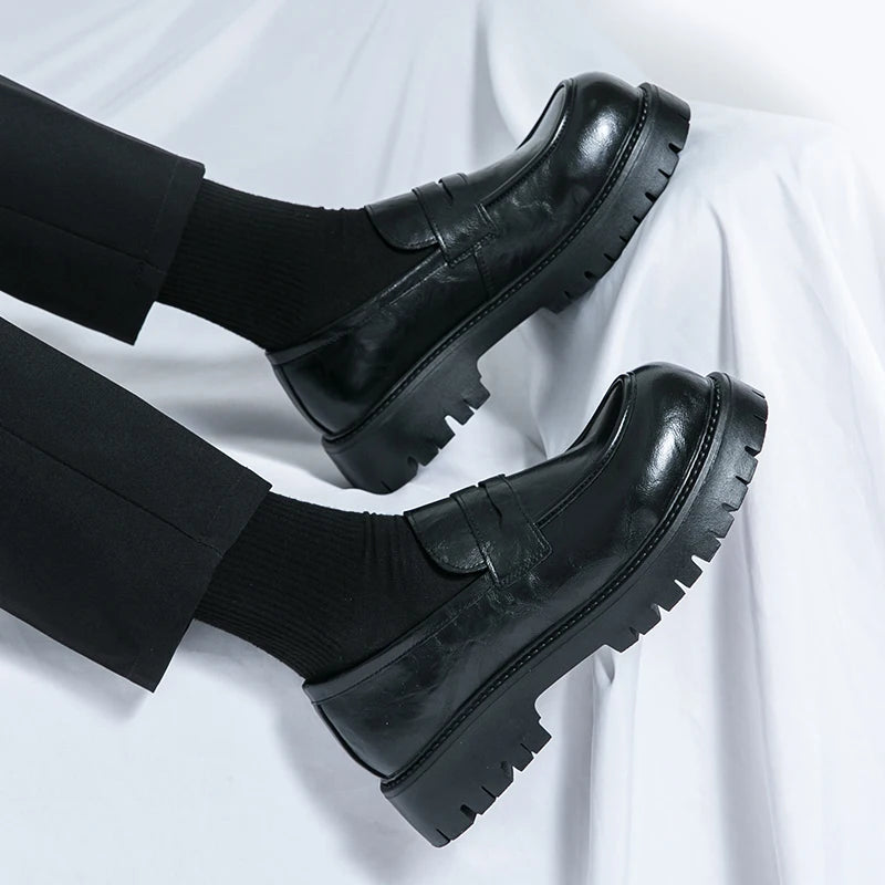 Casual men's Thick soled Loafers