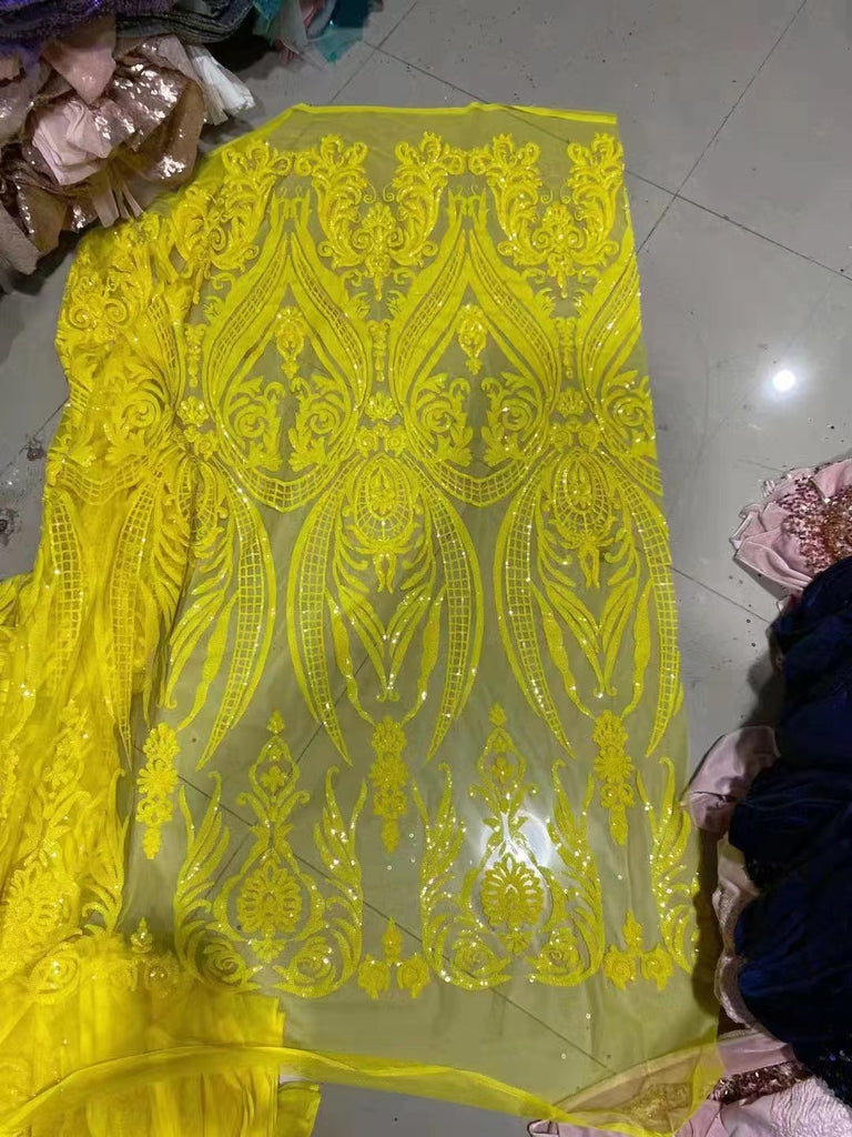One Shoulder Sequin Moroccan Kaftan Formal Gown