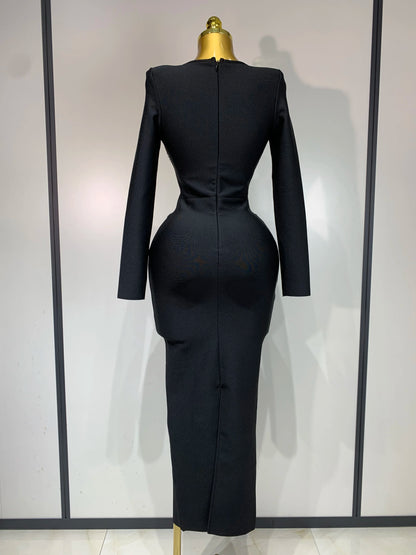 Sexy Luxury Sparkly Beading Bandage Dress