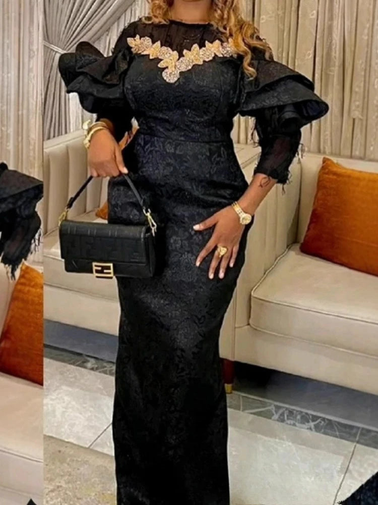 Black Lace Bodycon Dress