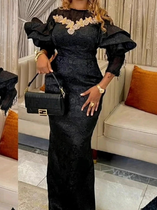 Black Lace Bodycon Dress