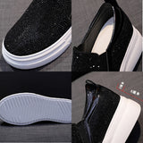 8cm Hollow Genuine Leather Platform Sneakers