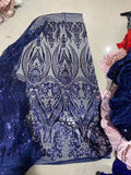 One Shoulder Sequin Moroccan Kaftan Formal Gown