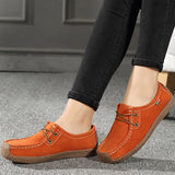 Suede Leather Loafer Shoes for women