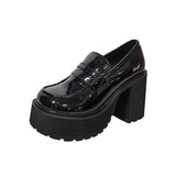Chunky Platform Loafers Casual Shoes