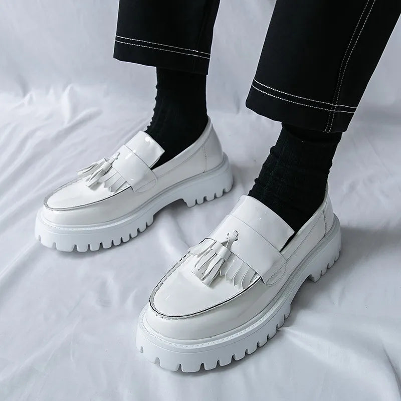 Chunky Tassel Loafers Moccasins