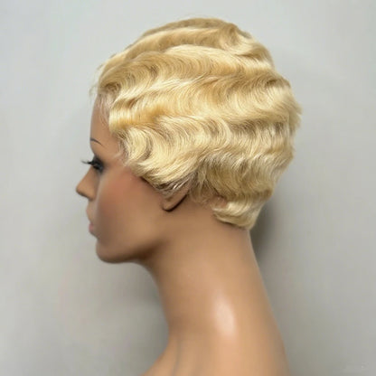 613 Blonde Pixie Cut Wig