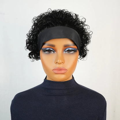 Kinky Curly Headband Wigs Wear And Go Glueless