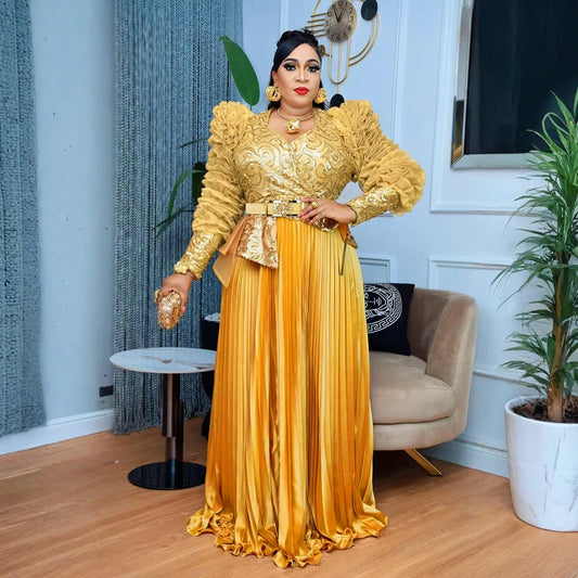 Plus Size African Sequin Party Clothing