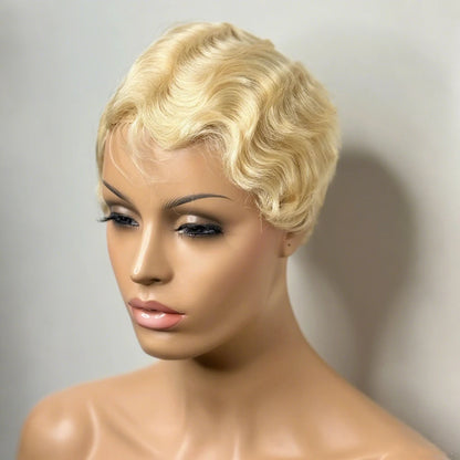 613 Blonde Pixie Cut Wig