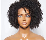 4C Edges Natural Hairline Curly Bob Wig