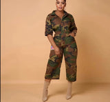 Camouflage Casual Jumpsuits