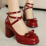 Ankle Cross-strap Ladies Shoes