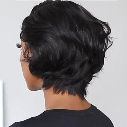 1B# Brazilian Remy Human Hair Wig