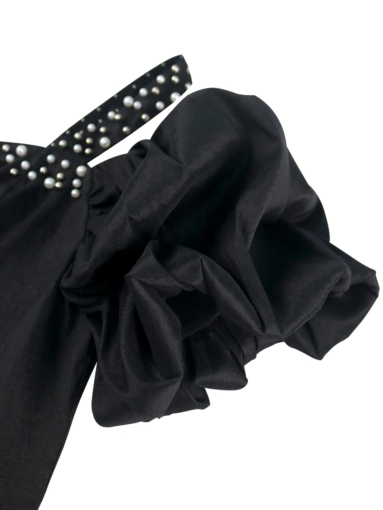 Off Shoulder Mini Dress with Puff Sleeves