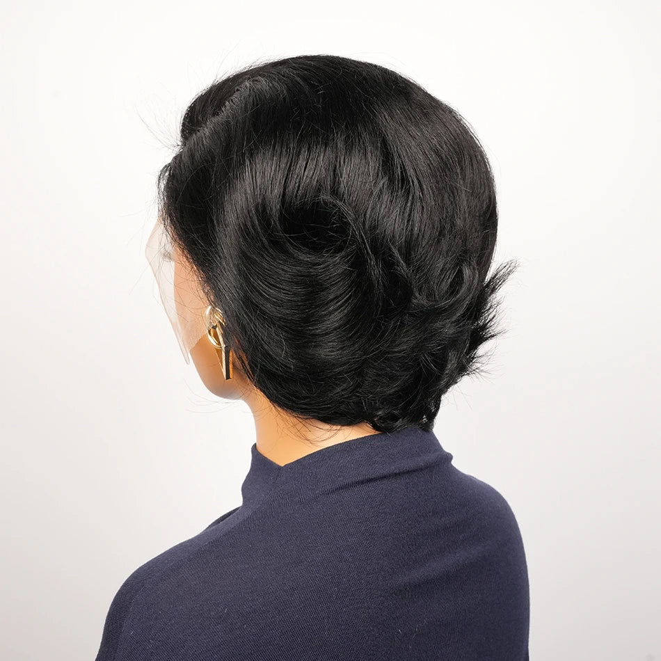 1B# Brazilian Remy Human Hair Wig