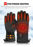 A2 Heated Winter Touch Screen Waterproof Gloves with Rechargeable Lithium Battery