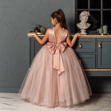 Sleeveless Backless Princess Party Dresses for girls