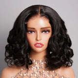 200% Density Loose Body Wave Human Hair Lace Frontal Wigs