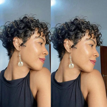 Curly Wave Pixie Cut Wigs