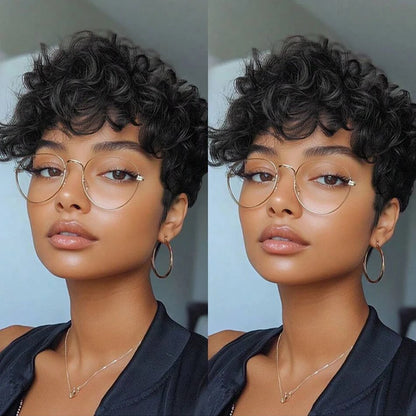 Curly Wave Pixie Cut Wigs