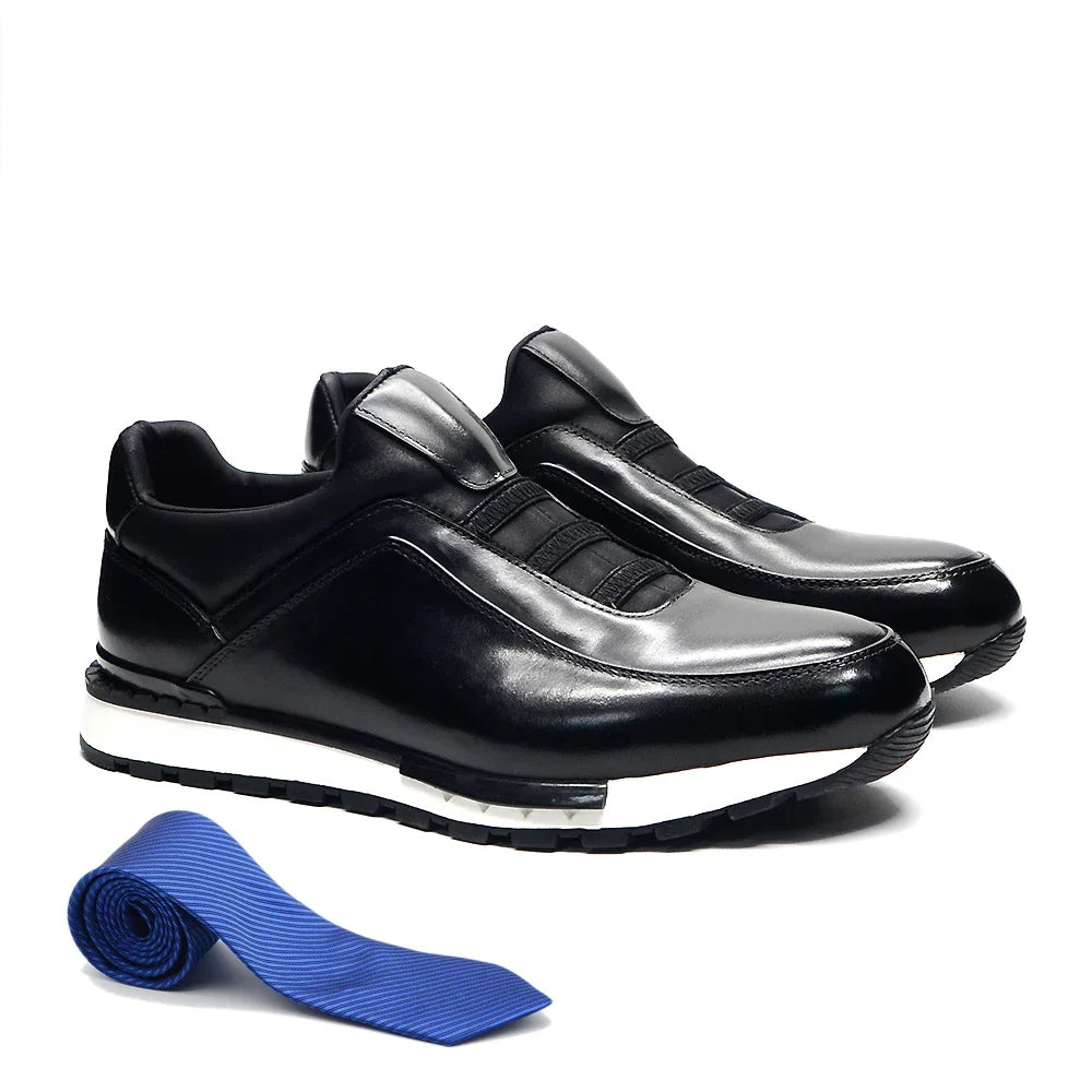 Genuine Cow Leather Slip-On Fashion Mens Loafers