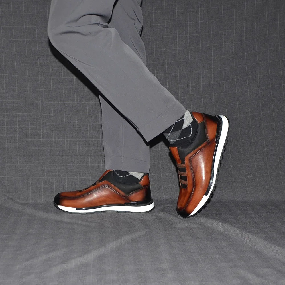 Genuine Cow Leather Slip-On Fashion Mens Loafers