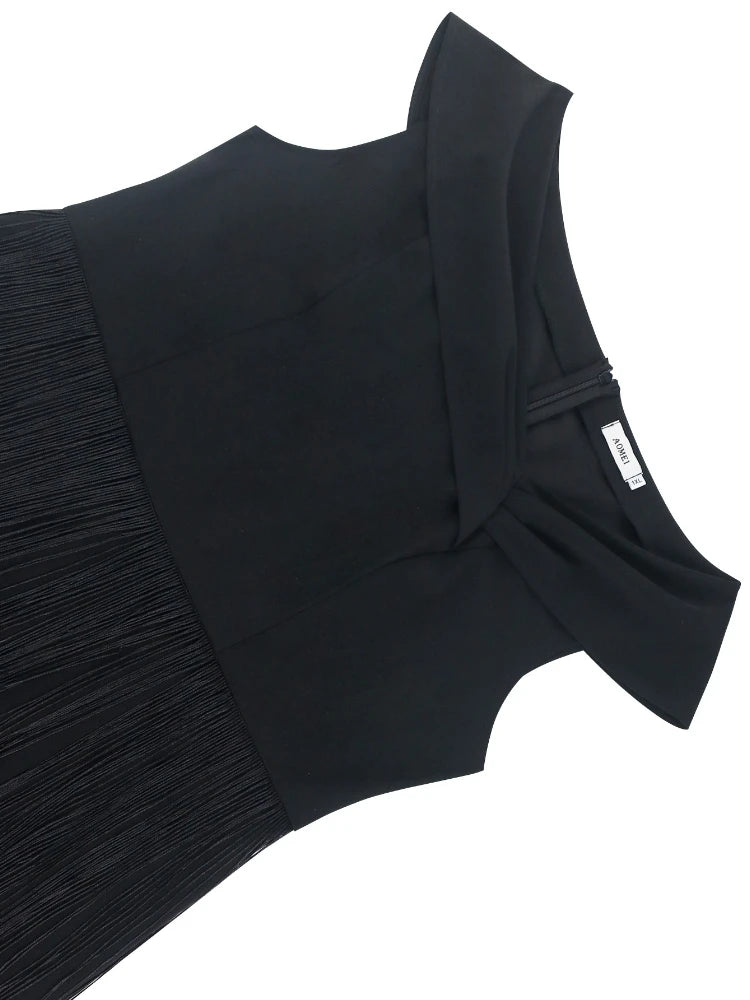 Red Fringe Party Dress