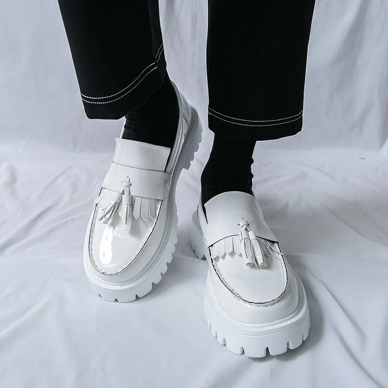 Chunky Tassel Loafers Moccasins