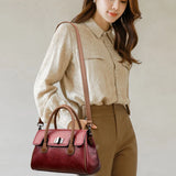 High Quality Soft Leather Vintage Handbag