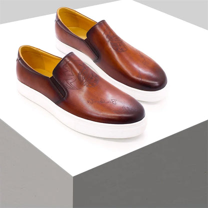 Genuine Leather Handmade Casual Men's Fashion Loafers